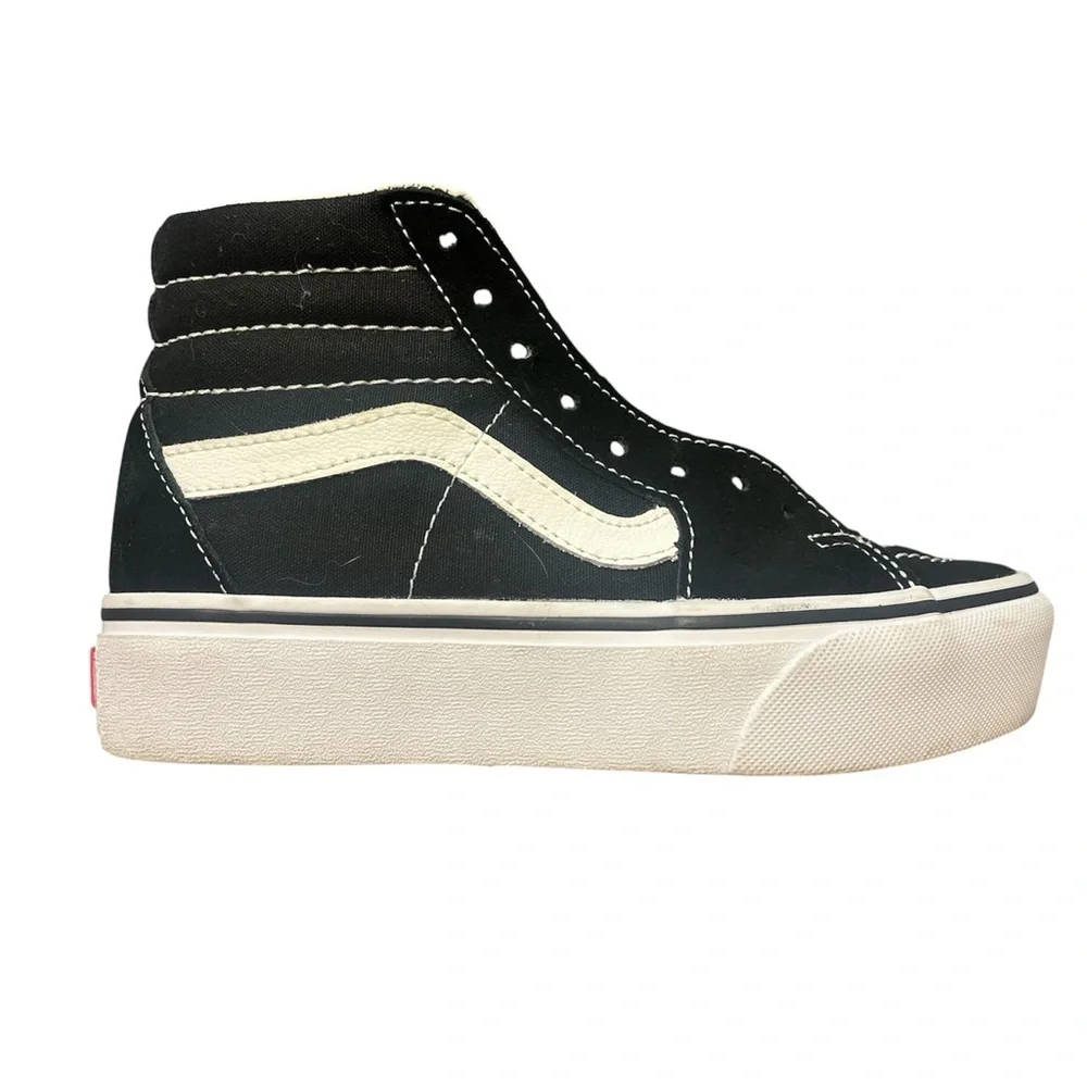 Vans Kids Shoes - Black and White - Picture 1 of 8